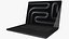 Apple MacBook Pro 16 M5 2025 Silver and Black Rigged 3D model