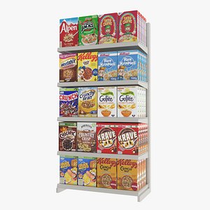 Supermarket Shelf Cereal 02 model
