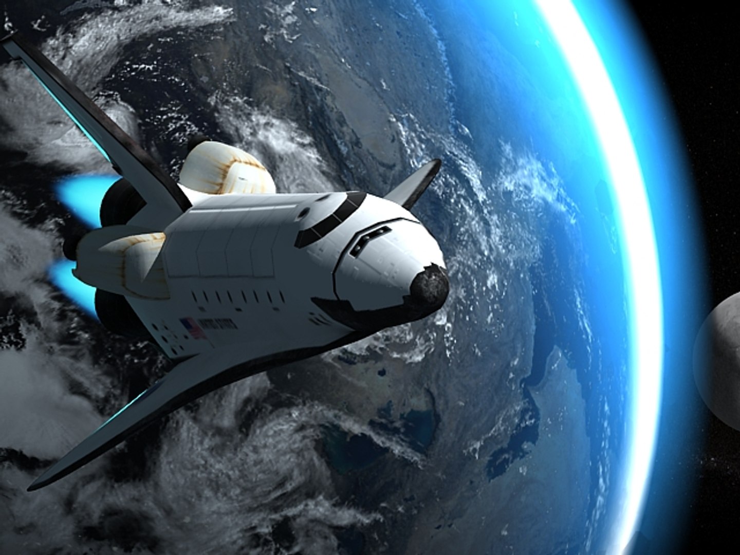 Endeavour Space Shuttle 3d Model