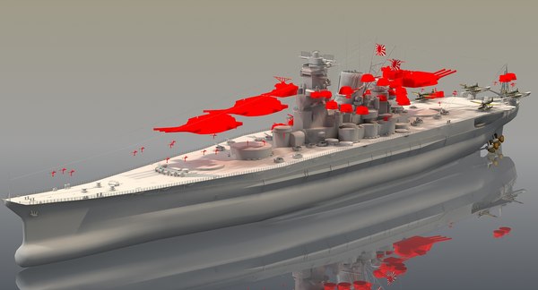 3D Ijn Musashi - TurboSquid 1211784