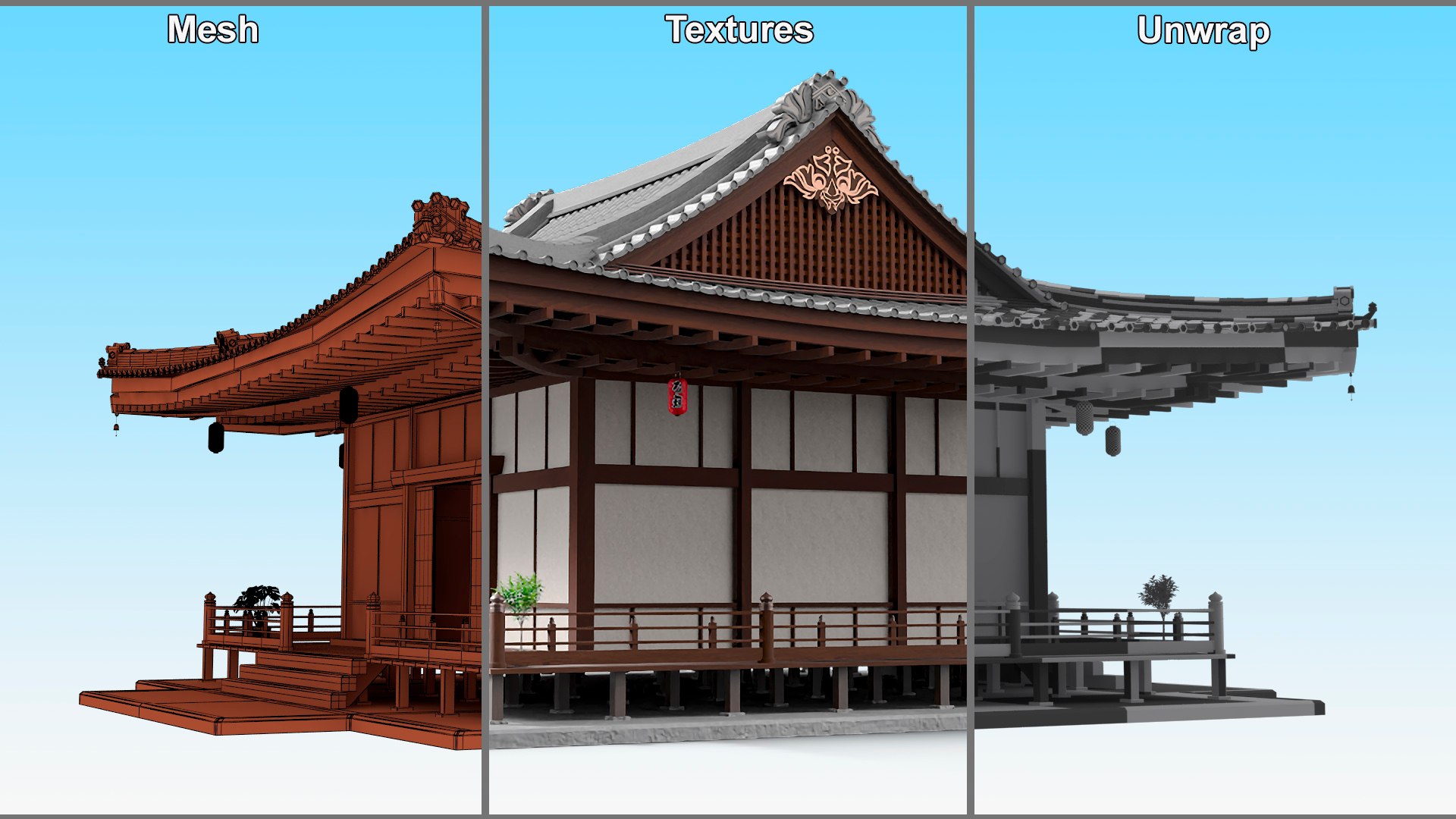 Japan Traditional House Full Interior Model - TurboSquid 2277730