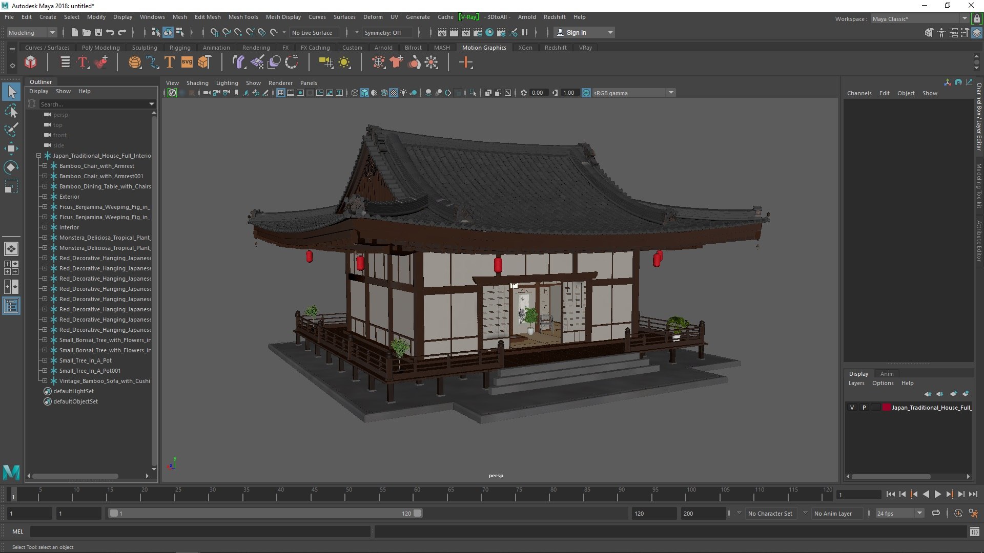 Japan Traditional House Full Interior Model - TurboSquid 2277730