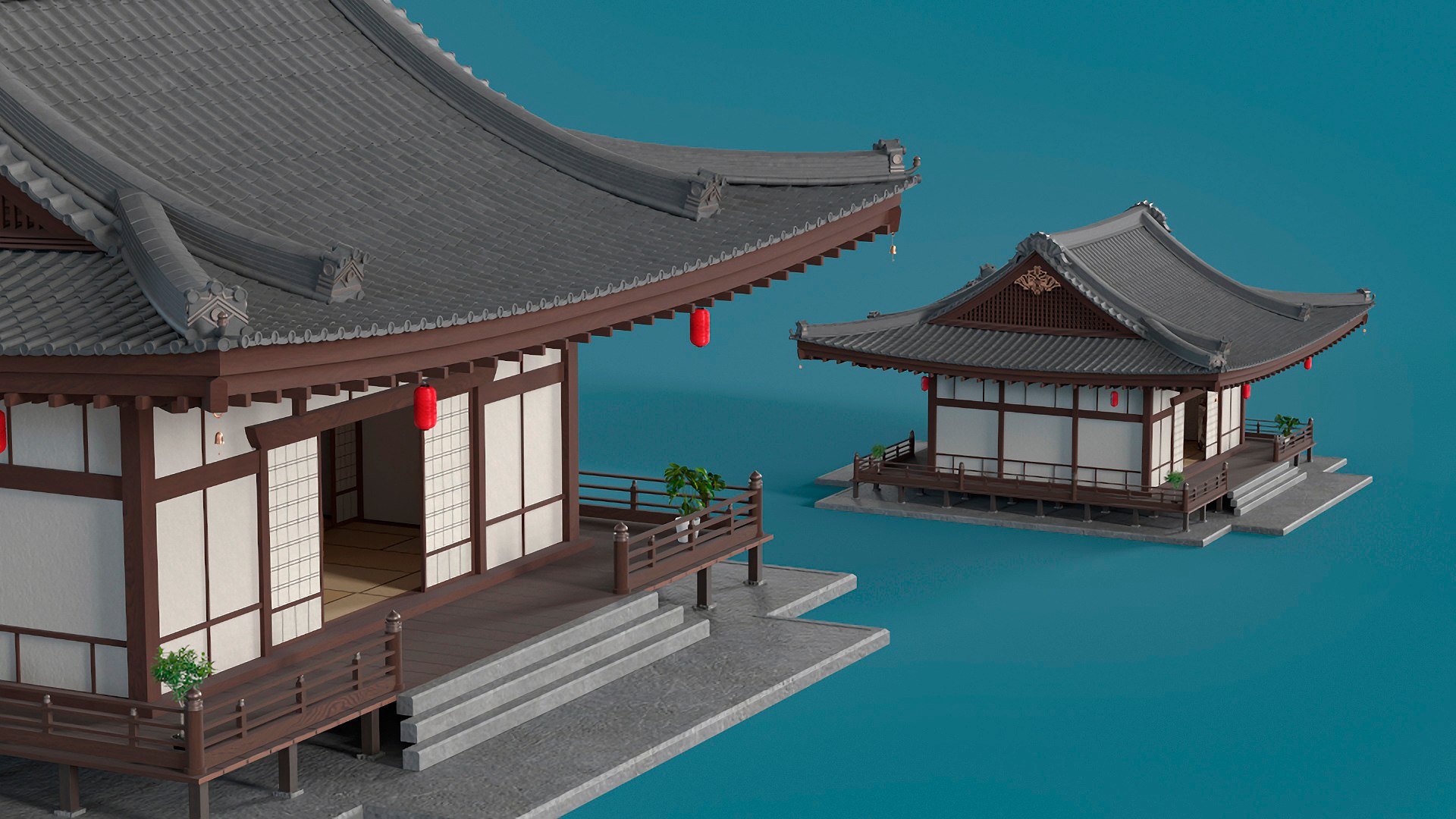 Japan Traditional House Full Interior Model - TurboSquid 2277730