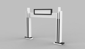3D model entrance 3D model