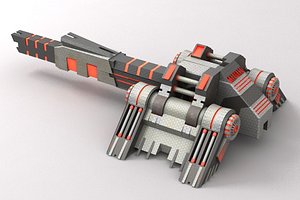 sci-fi laser cannon 1 max