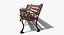 Banc lowpoly PBR