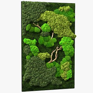 Indoor Plantscape Moss Wall Fur