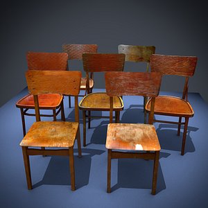 7 old chairs