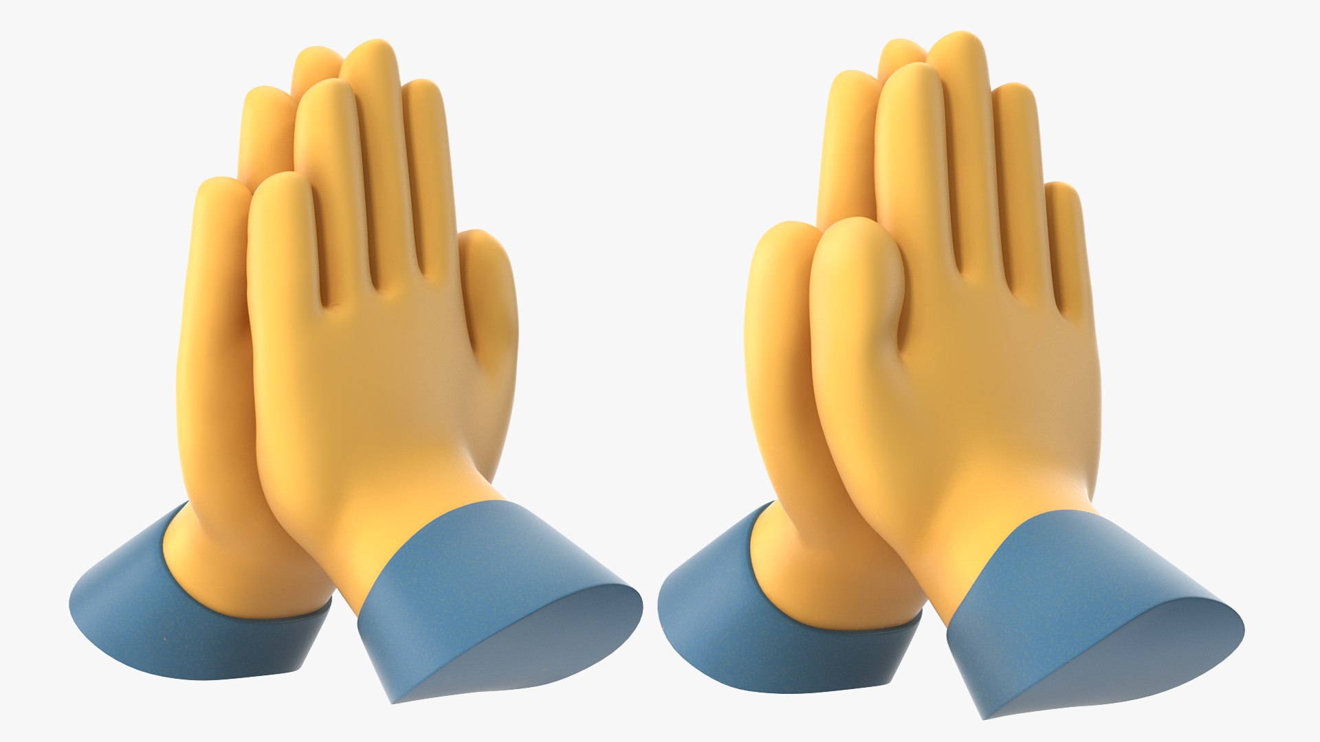 Folded hands emoji model - TurboSquid 1549522