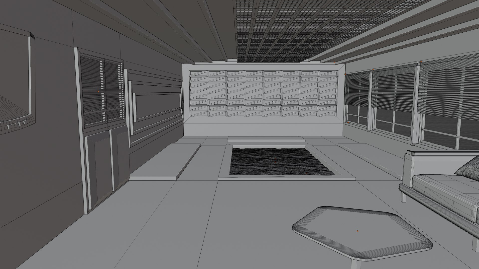 Pool House Interior 3D Model - TurboSquid 2159629