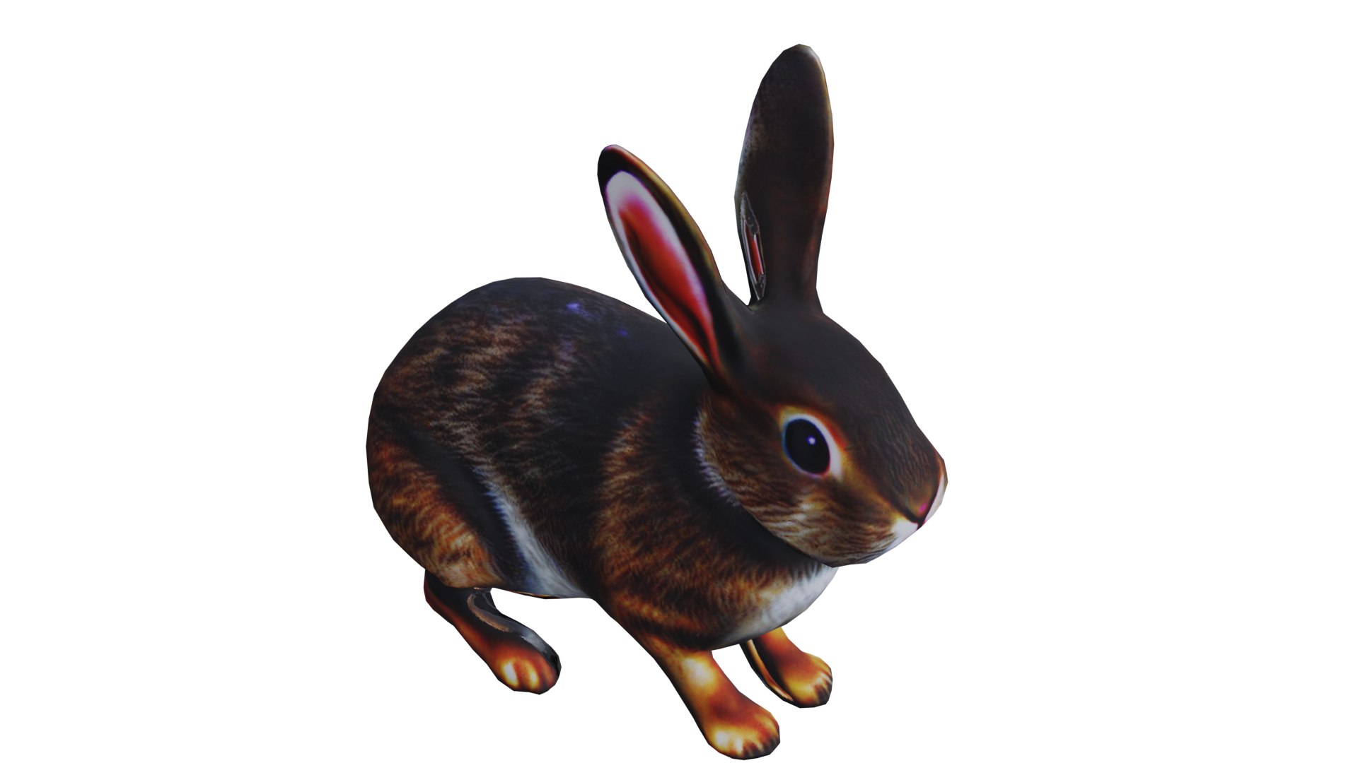 3D Model Rabbit Low-poly PBR - TurboSquid 2206912
