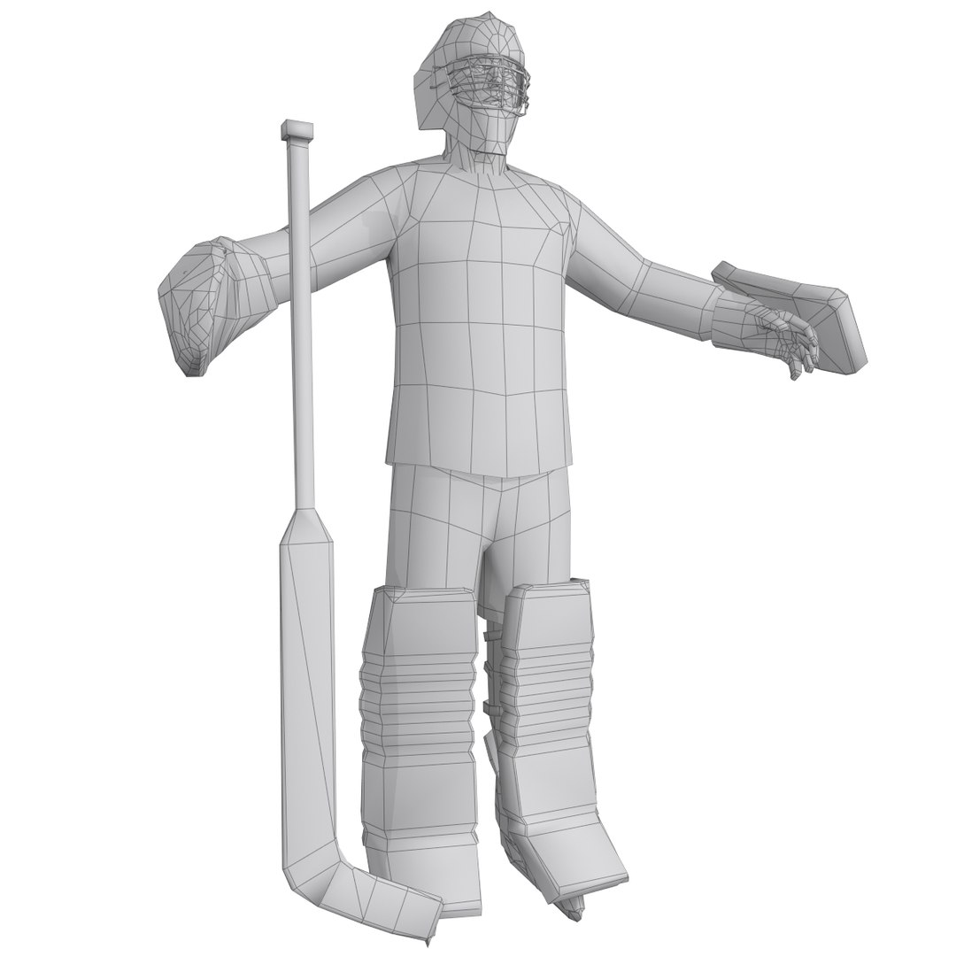 3d Hockey Goalie