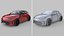 Modern Generic Car Collection  High-Poly 3D Models No Branding model