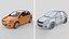 Modern Generic Car Collection  High-Poly 3D Models No Branding model