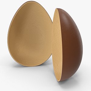 Opened Surprise Chocolate Egg