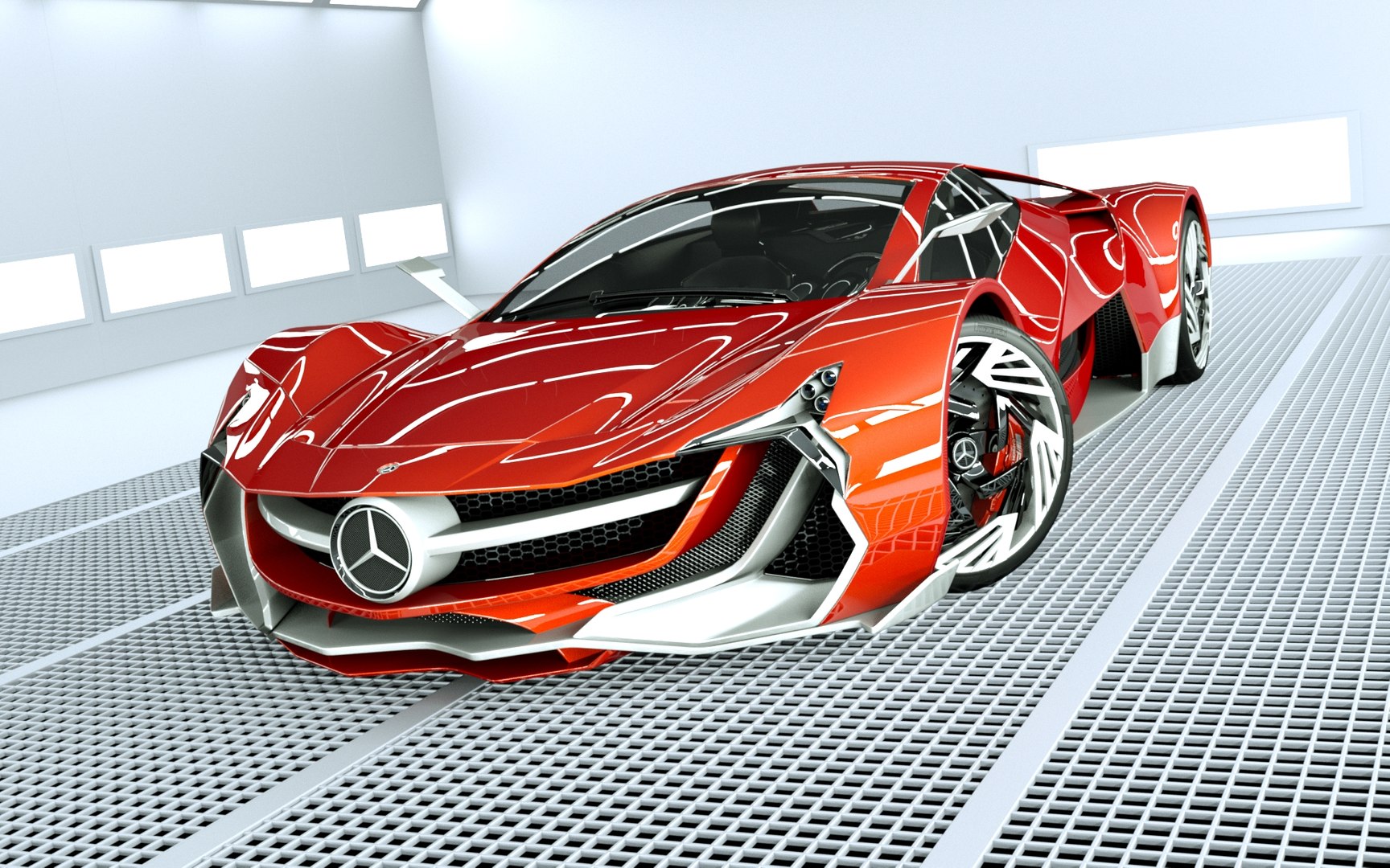 VERTICE DESIGN Mercedes Benz S-CLASS W221 リアスポイラー 塗装済み VERTICE DESIGN MERCEDES CLS REAR HALF SPOILER - Vertex USA