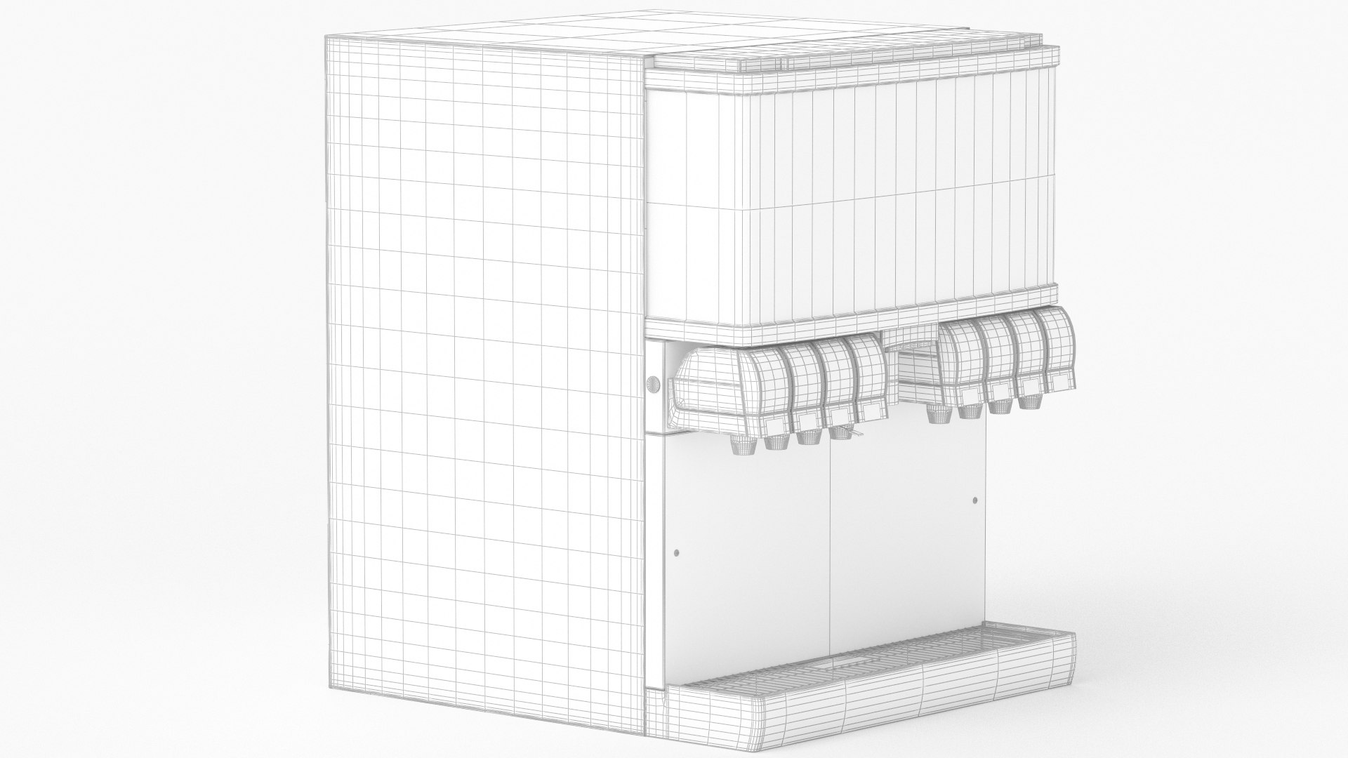 3D Soda Fountain Machine 02 Model TurboSquid 1601450