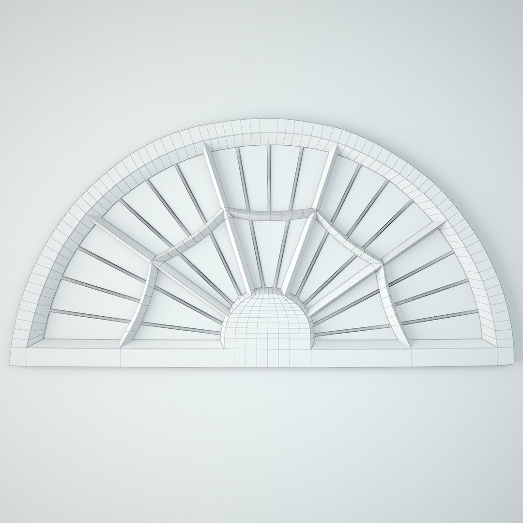 3D Antique Window Mirror Model - TurboSquid 2278160