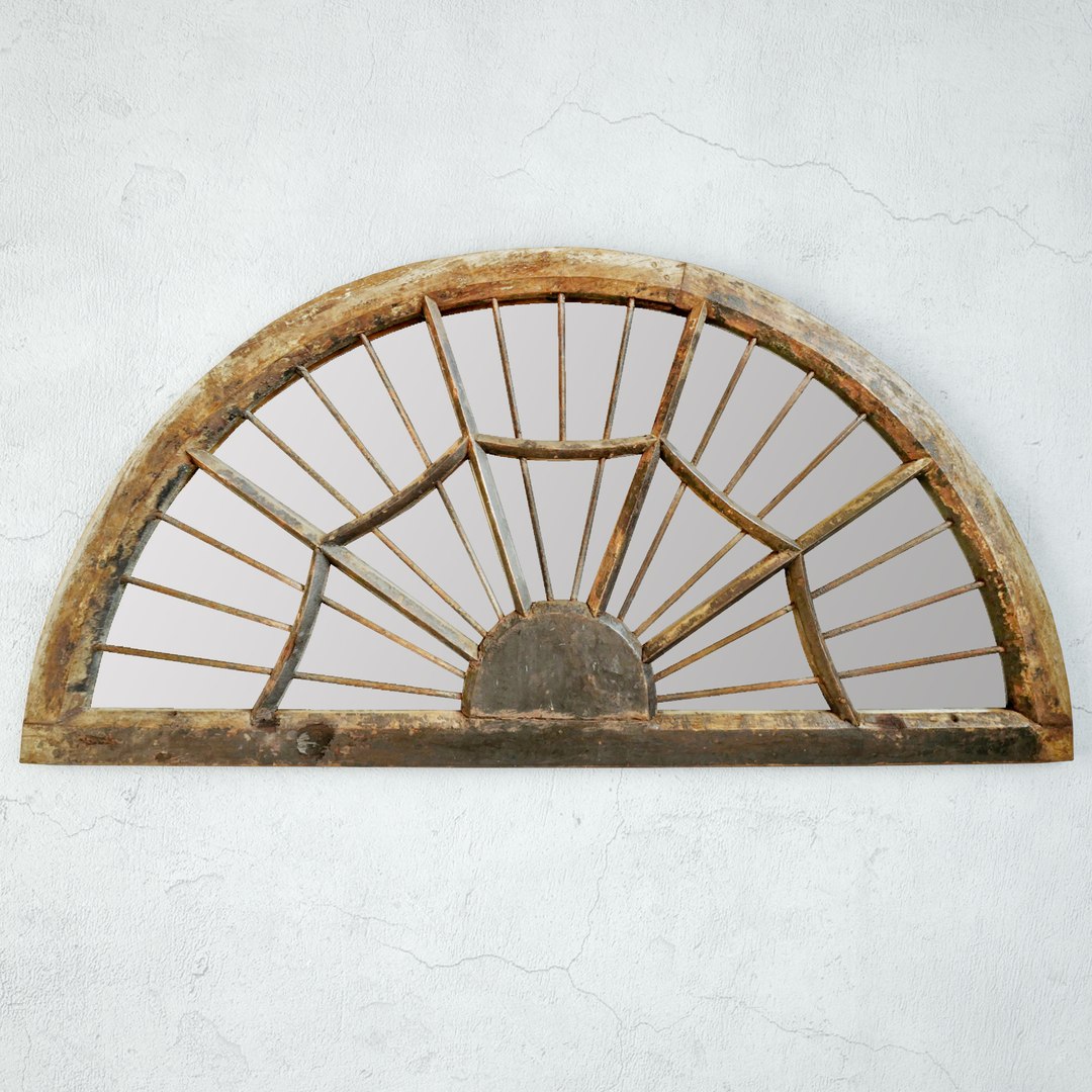 3D Antique Window Mirror Model - TurboSquid 2278160