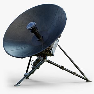 3D Mobile Satellite Dish model