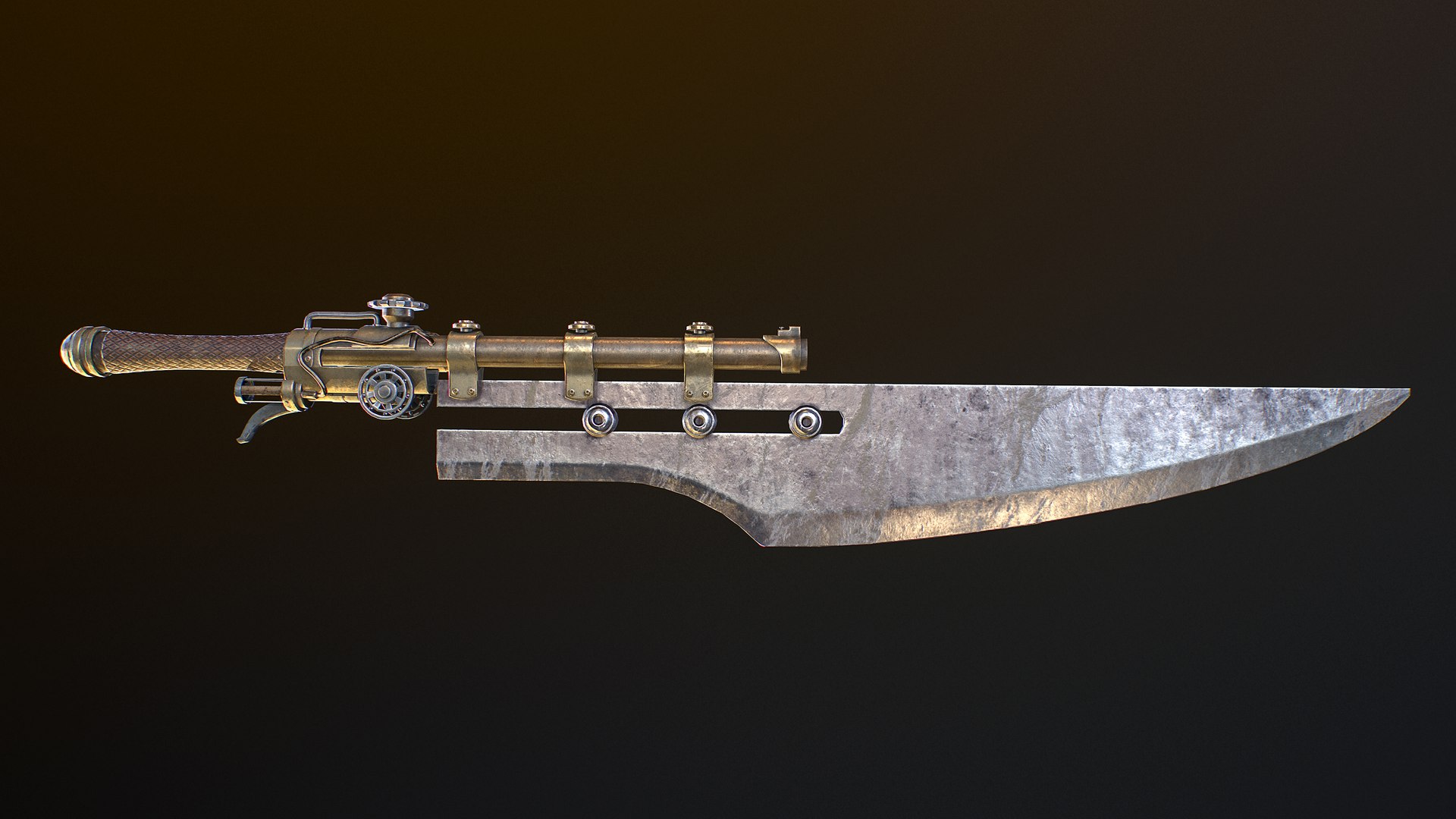 Gun Blade 3D - TurboSquid 1346917