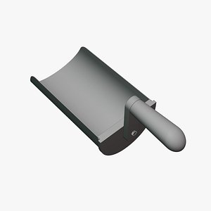Gutter Shovel - Geometry Only No Textures No Materials