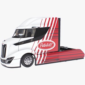 3D model Peterbilt Supertruck 2 Rigged for Cinema 4D