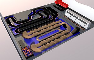 indoor tracks 3D model