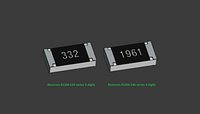 3D step 1206 Resistors E24 E96 series