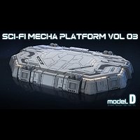 Sci-Fi Mecha Platform Vol 03 Model-D