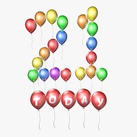 Balloons - 21 Today