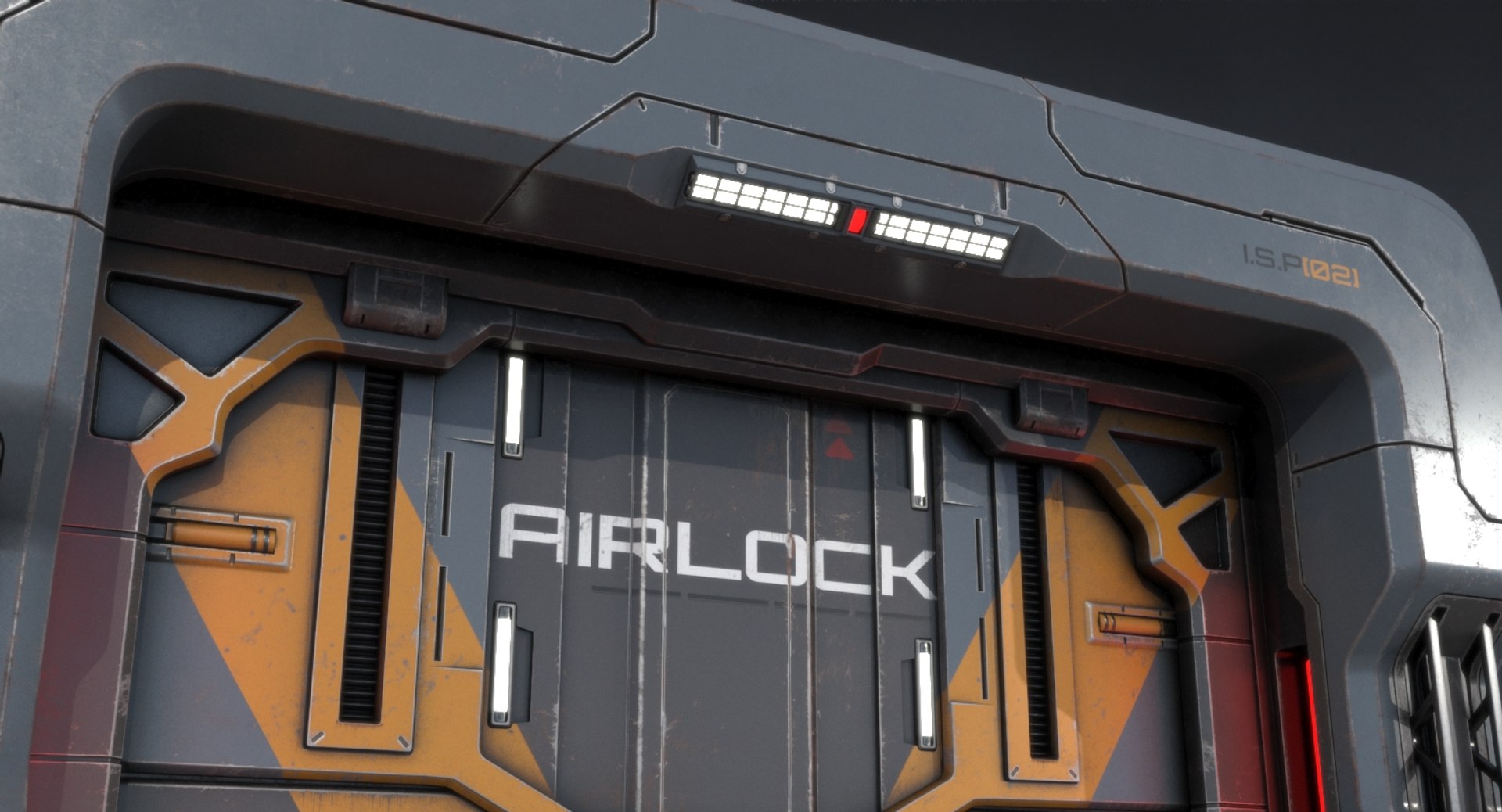 Sci-fi Gate Pbr Model - TurboSquid 1401747