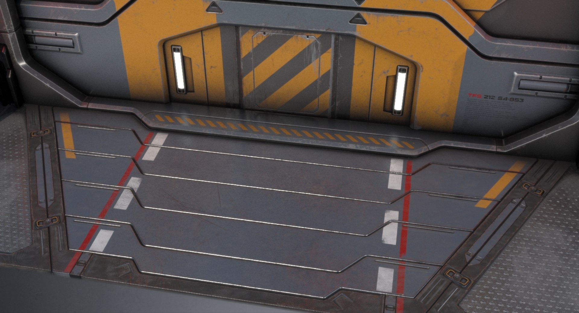Sci-fi Gate Pbr Model - TurboSquid 1401747