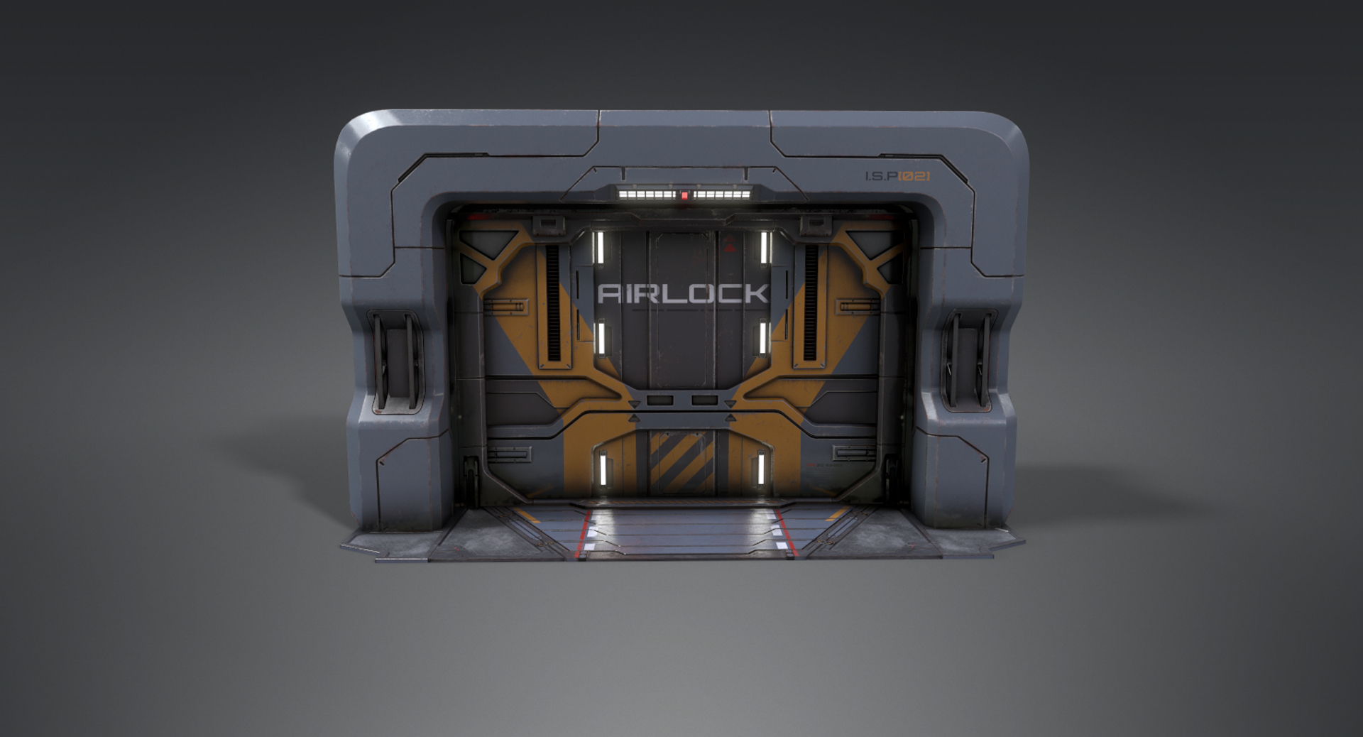 Sci-fi Gate Pbr Model - TurboSquid 1401747