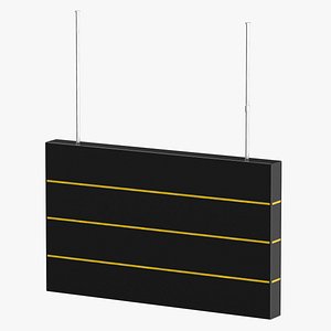 Ceiling signage Type 01 Blank and Labaled Clean and Dirty(1) 3D