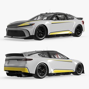 Aerodynamic Competition Racing Car 3D