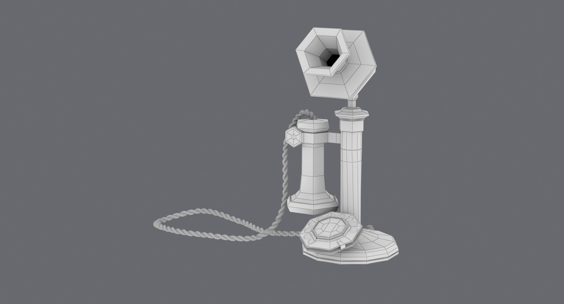 candlestick phone 3d max