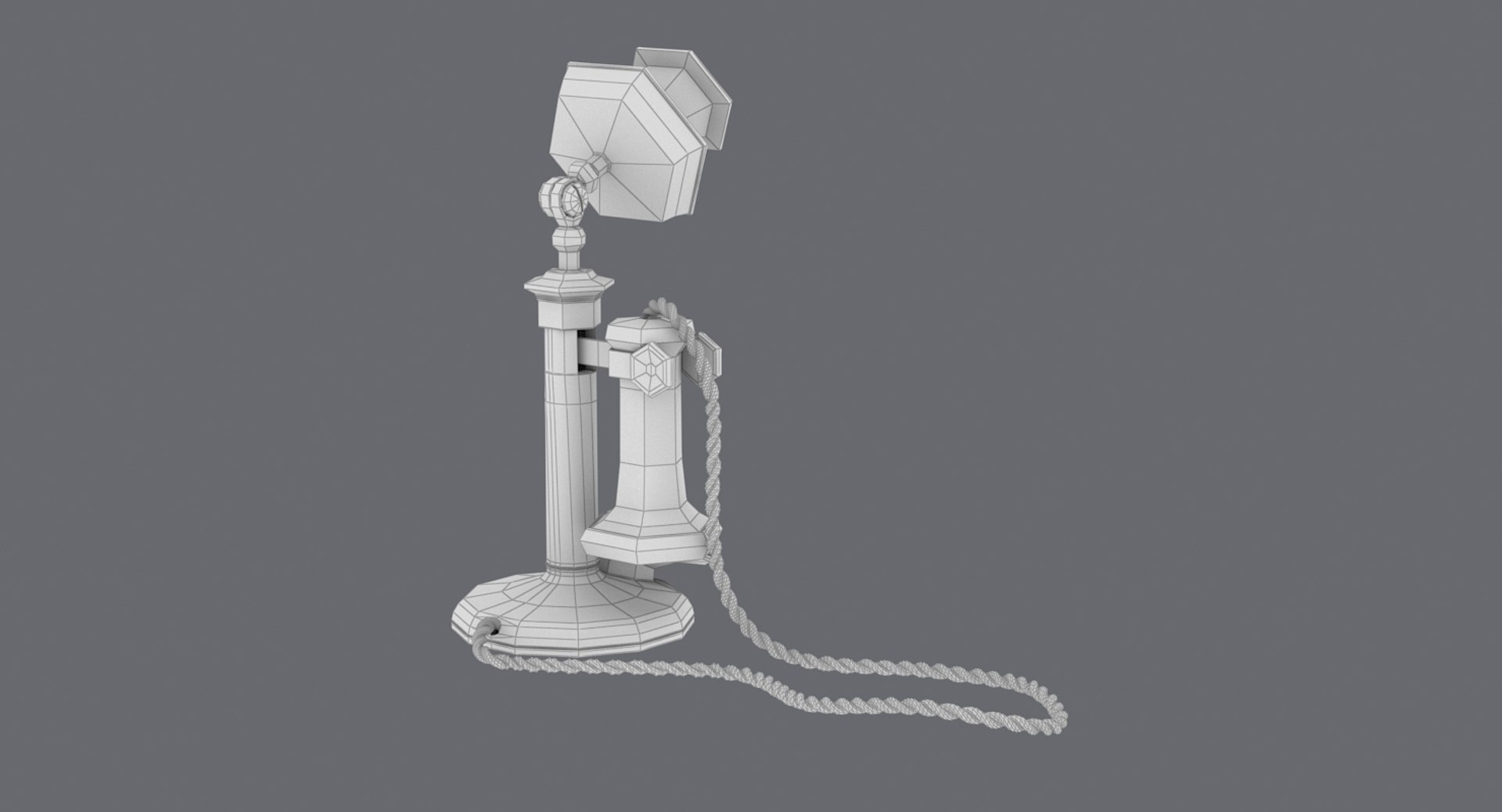 candlestick phone 3d max