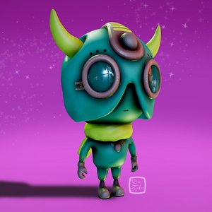Cute Alien Goblin 3D 3D