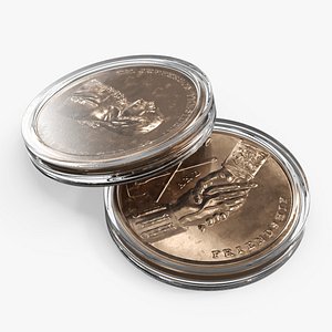 3D Thomas Jefferson Presidential Medal with Coin Capsule