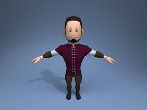 nobleman character ar 3D model