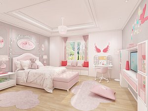 girls bedroom design model