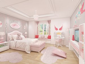 Girls bedroom interior design