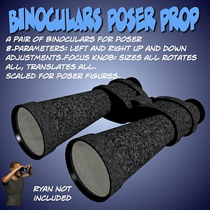 3d model binoculars poser prop