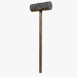 3D model sledgehammer hammer