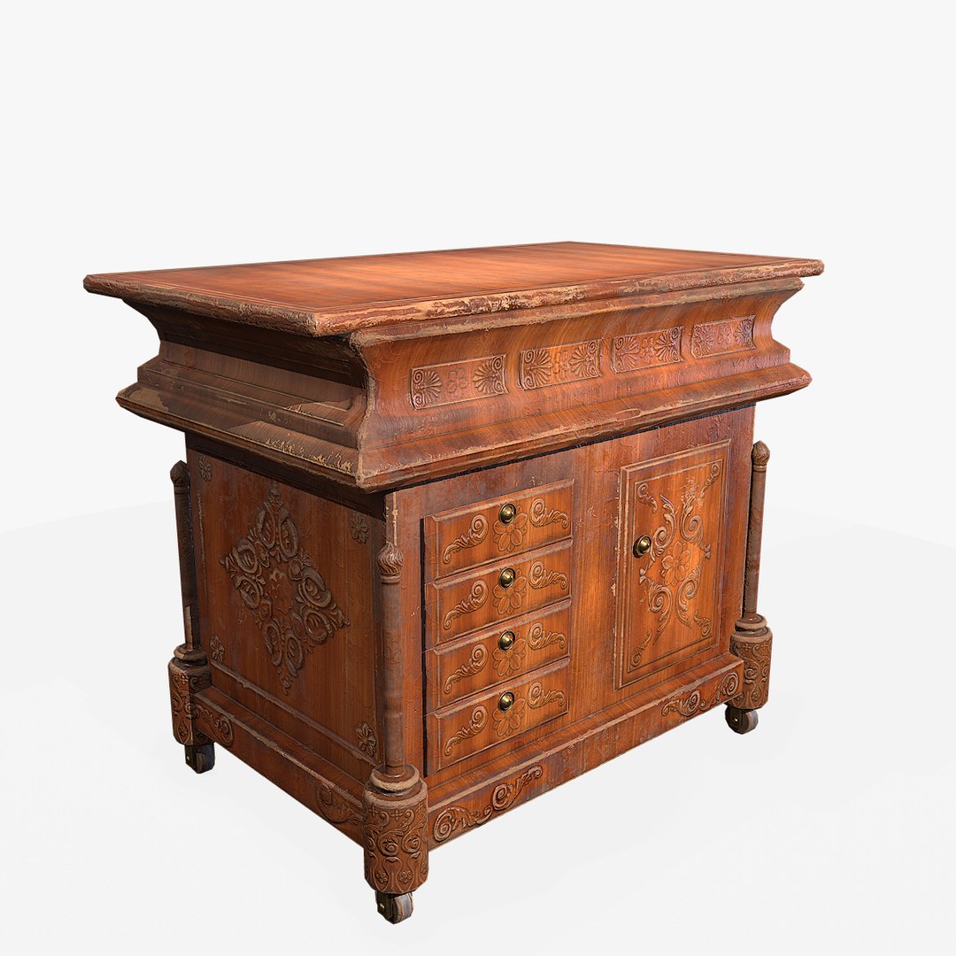 Antiquare Small Commode Pbr 3D Model - TurboSquid 1390793