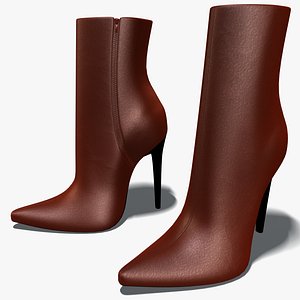 heel boots 3d model