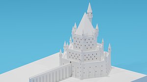 Fantasy Medieval Castle 3D model