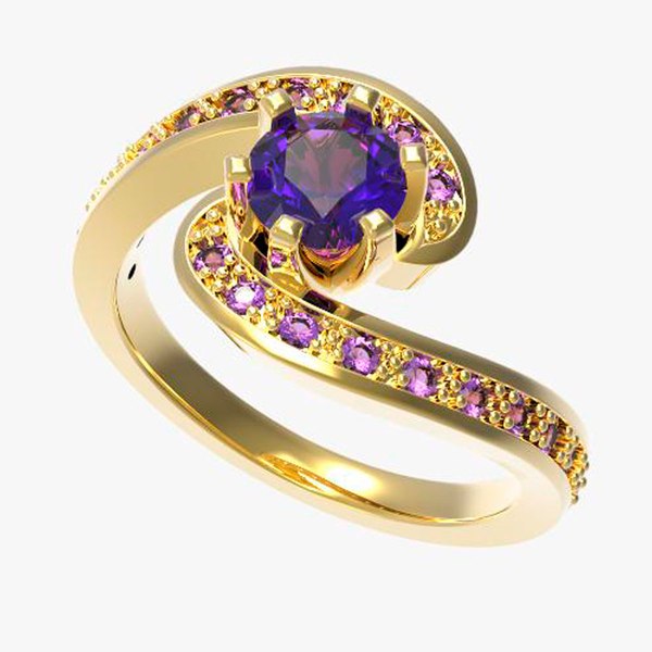 3D model gold ring