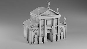 3D model buildings castle